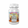 Smiles High Club The-A Gummies bottle, 250mg THCa and 50mg Amanita Muscaria extract, milk chocolate-covered cherry chili gummies, colorful mushroom design.